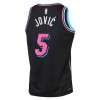 Män Miami Heat Tröja Nikola Jovic Nike 2025-26 City Edition Svart Swingman